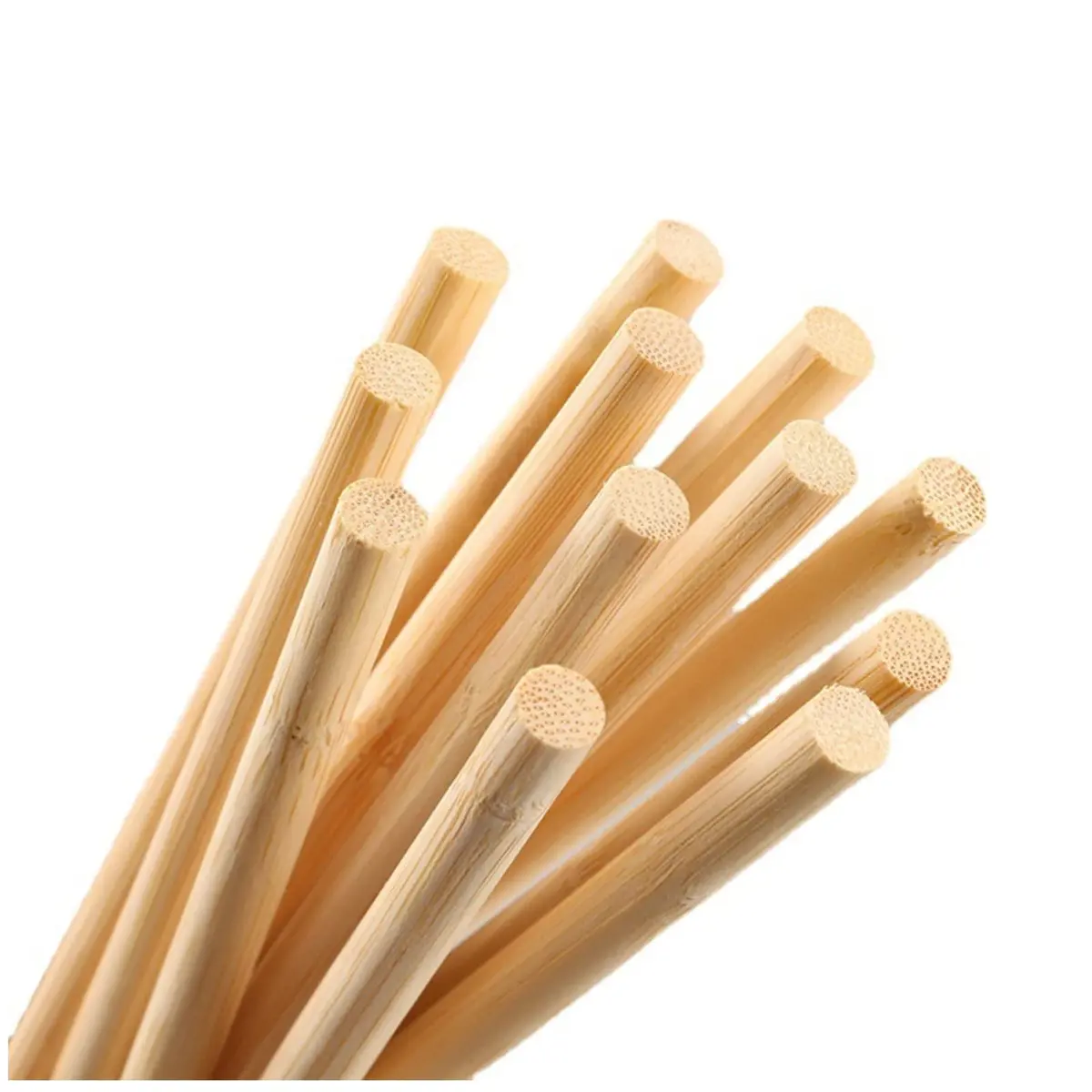 HOPELF Bamboo Dowel Rods 3/8 x 12 Inch (50-Pack) | Natural Wood Sticks for Crafts - main product image