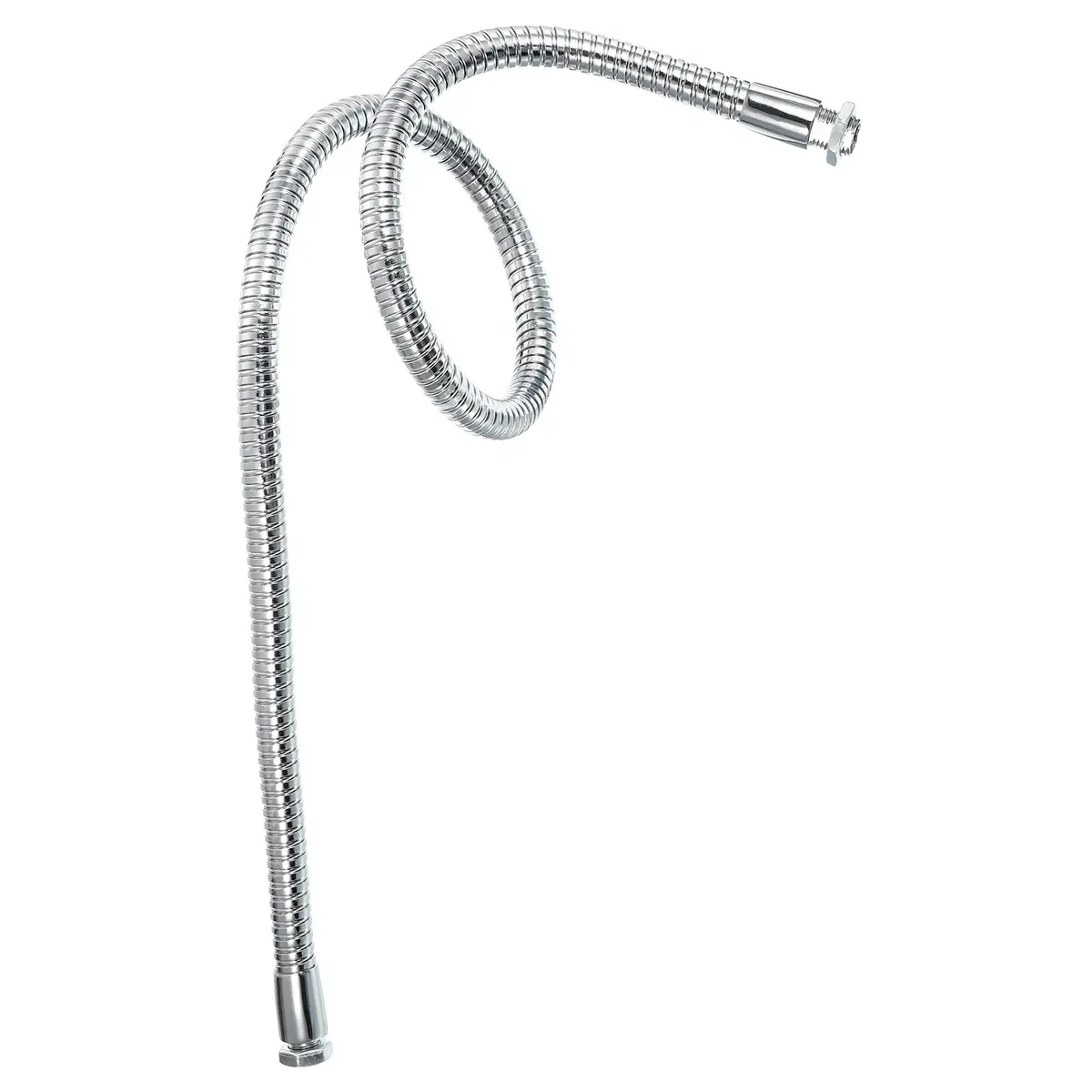 PATIKIL 23.6" Metal Gooseneck Microphone Extension Tube with M10/M8 Thread | Flexible Hose for DIY Mounts - main product image