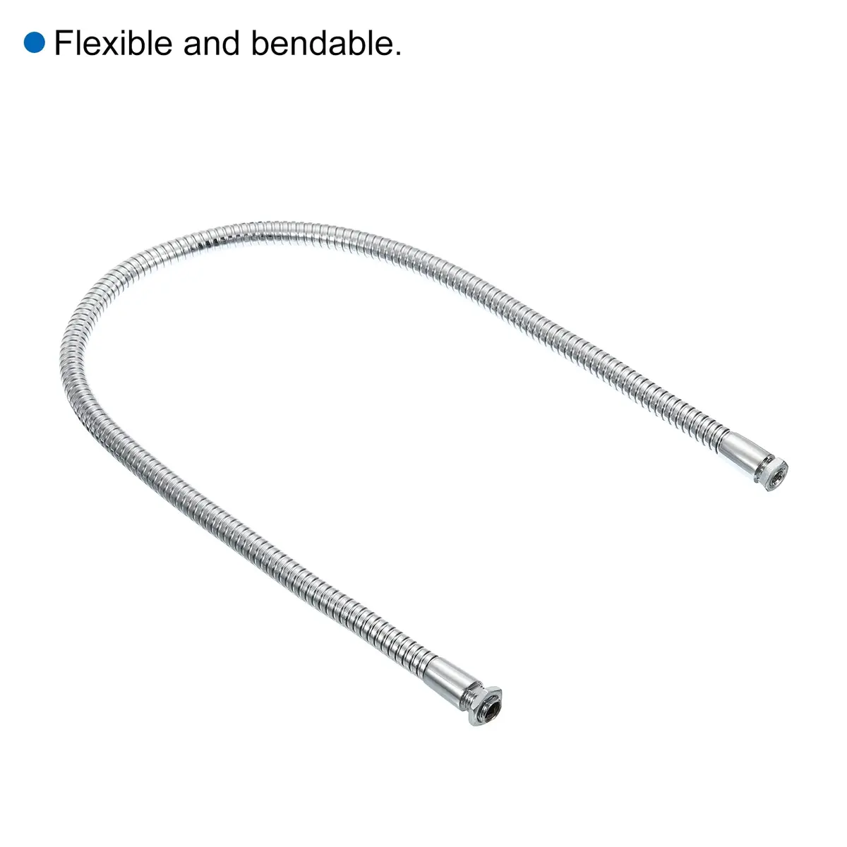 PATIKIL 23.6" Metal Gooseneck Microphone Extension Tube with M10/M8 Thread | Flexible Hose for DIY Mounts - view 3