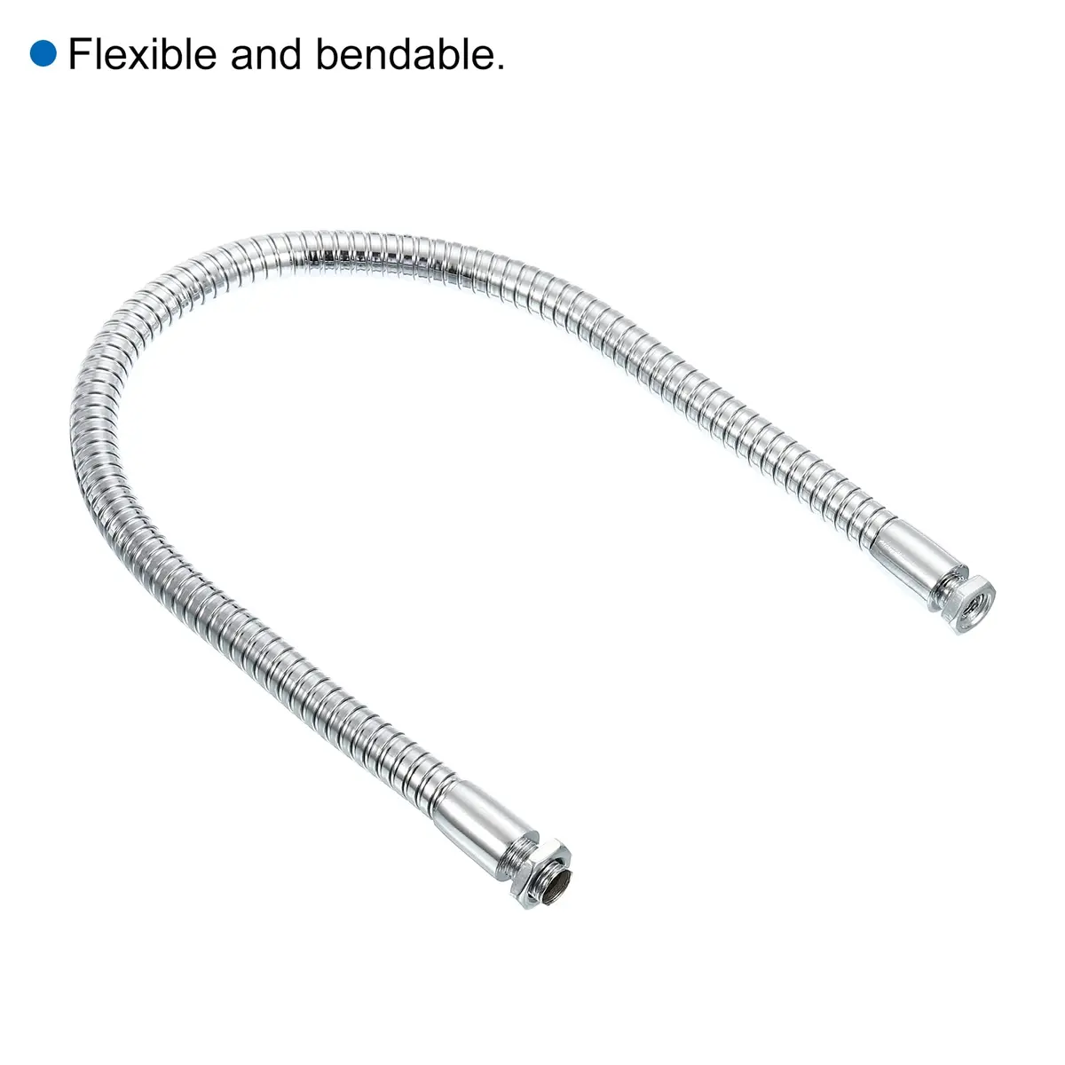 PATIKIL Universal Gooseneck Hose 400mm (15.7 Inch) | M10/M8 Thread Metal Bendable Arm for DIY - view 3