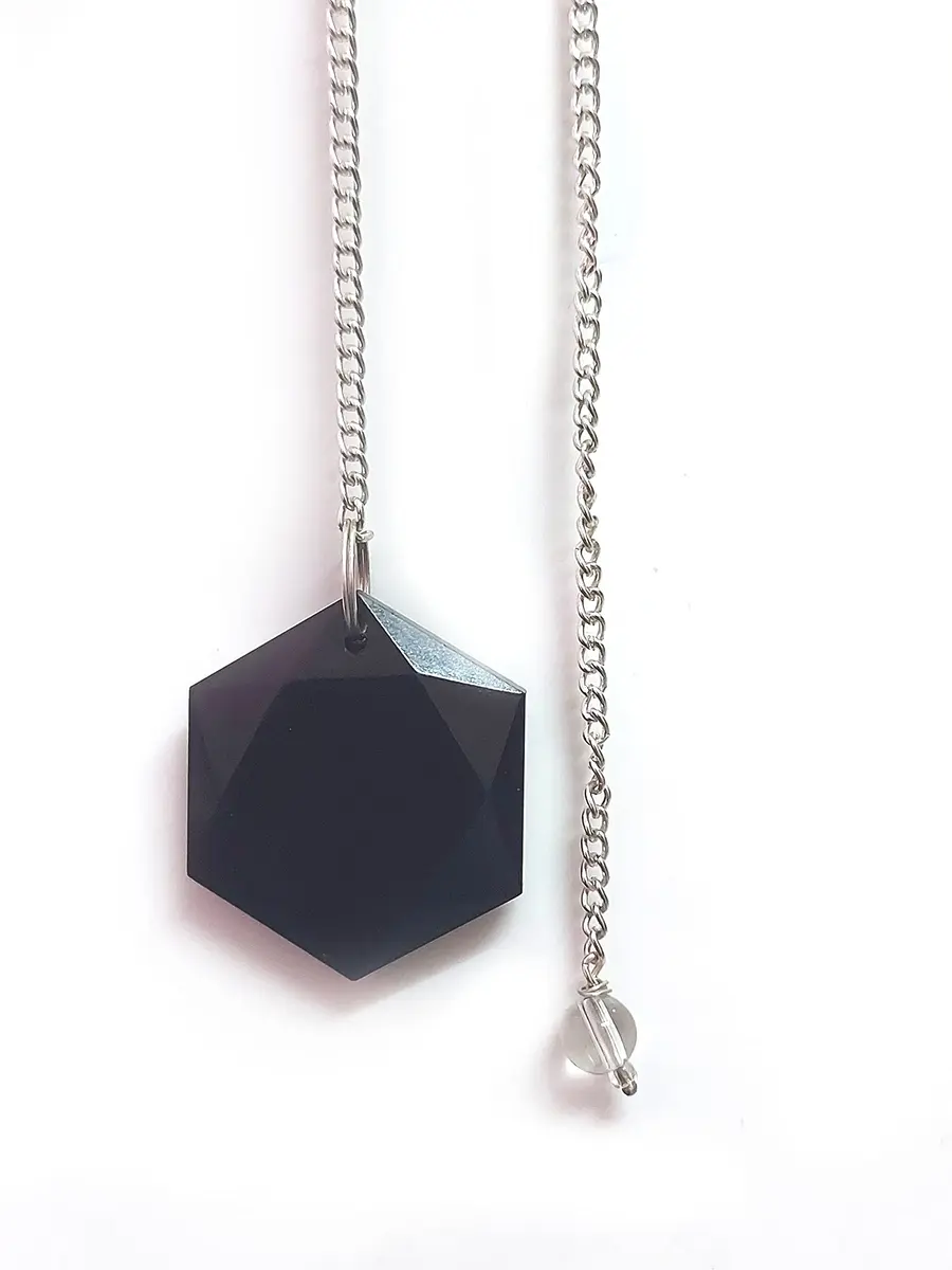 ASTROGHAR Black Tourmaline David Star Pendulum for Reiki & Chakra Healing | Accurate Dowsing & Energy Balance - view 2