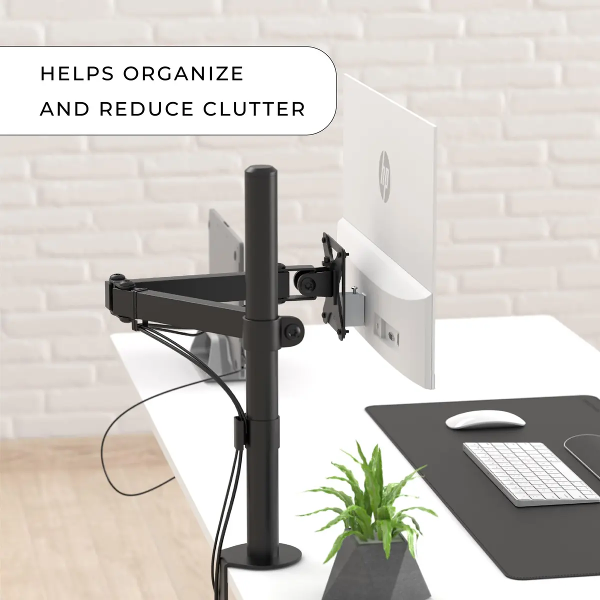HumanCentric VESA Mount Adapter for HP M Series & 5 Series Monitors | Compatible with 75x75 & 100x100 VESA Patterns - view 5