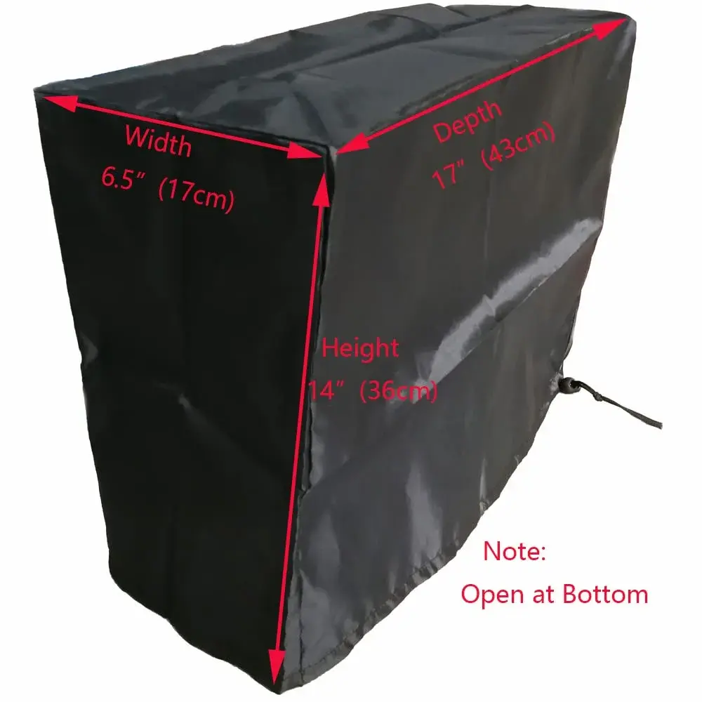 LU2000 Medium PC Dust Cover 17" x 14" x 6.5" (43 x 36 x 17 cm) | Antistatic, Waterproof Jacket Protector for Desktop Towers - view 4
