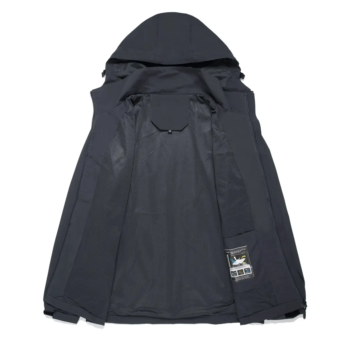 Hikevitang Men's Lightweight Waterproof Rain Jacket | Breathable, Windproof & Hooded (XX-Large) - view 5