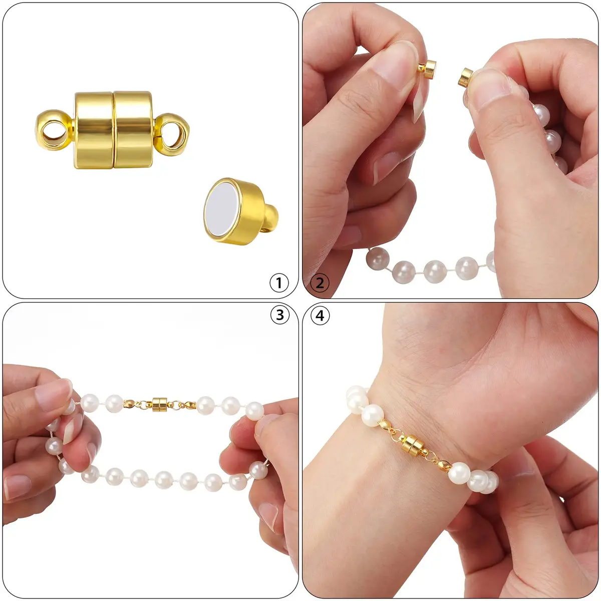 Yumttero Magnetic Jewelry Clasps 10-Piece | Easy-Fasten, Stylish & Durable (70-120 chars) - view 3