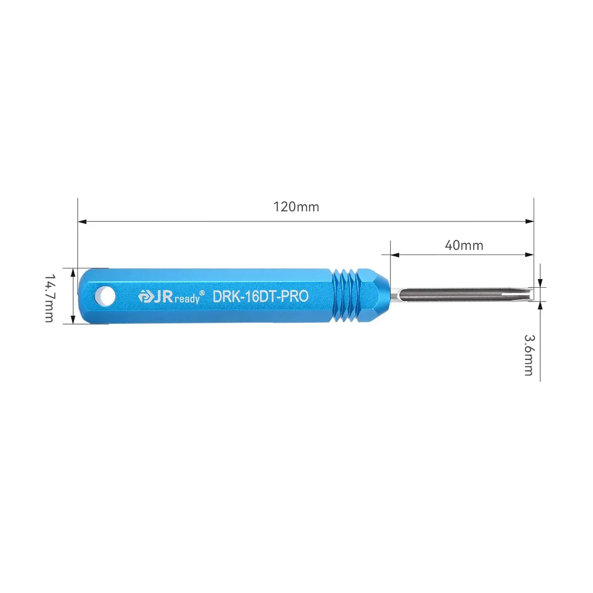 JRready DRK-16DT-PRO Deutsch Terminal Removal Tool, Contacts Size 16 | Durable Stainless Steel & Aluminum Handle - view 4