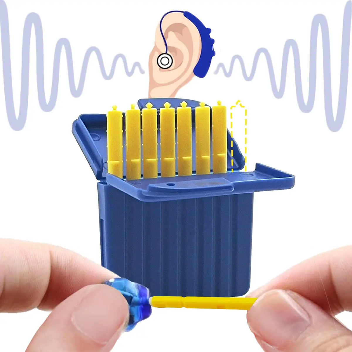 COUCHINLARY Hear Clear Hearing Aid Wax Guards 32 Pcs (1.2mm) | Compatible with Starkey & Audibel Hearing Aids - view 3