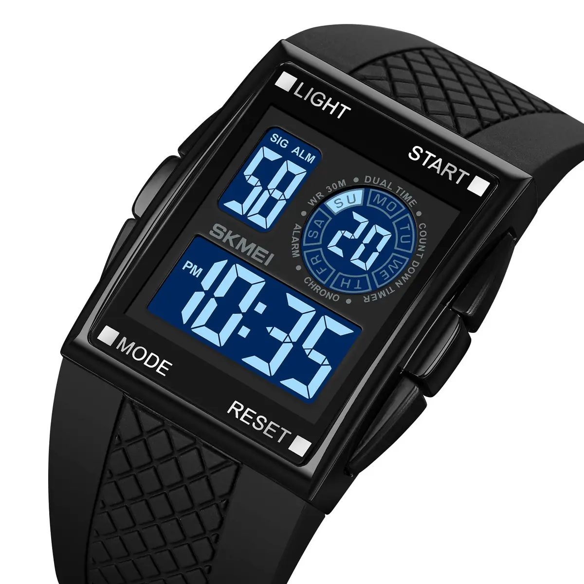 Gosasa Men Digital Military Watch 34mm | Waterproof LED Airplane Design - view 2