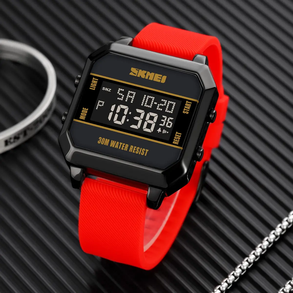 Gosasa Digital Military Watch 40mm | LED Light Waterproof Sport Watch for Men - view 7