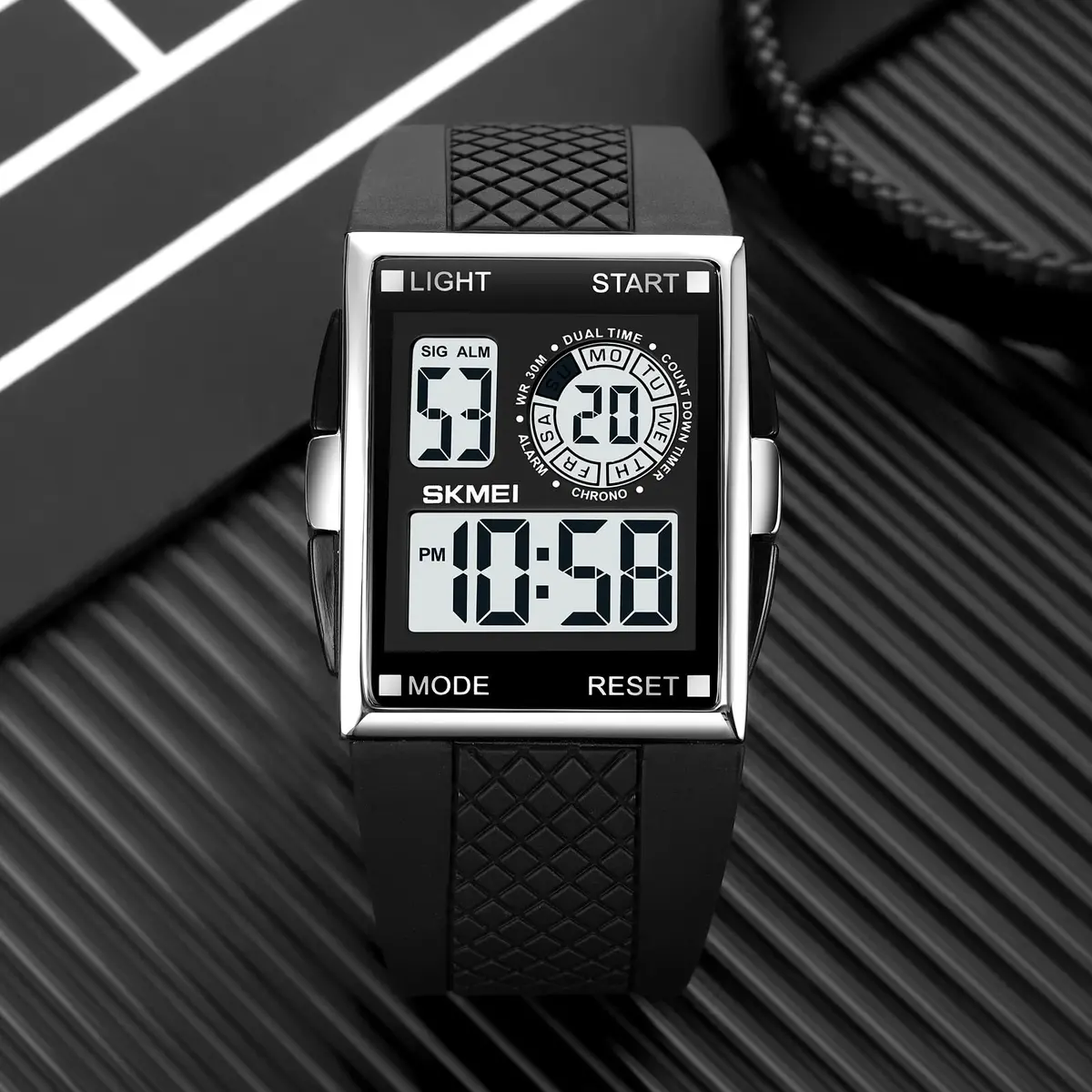 Gosasa Men Digital Military Watch 34mm | Waterproof LED Airplane Design - view 5