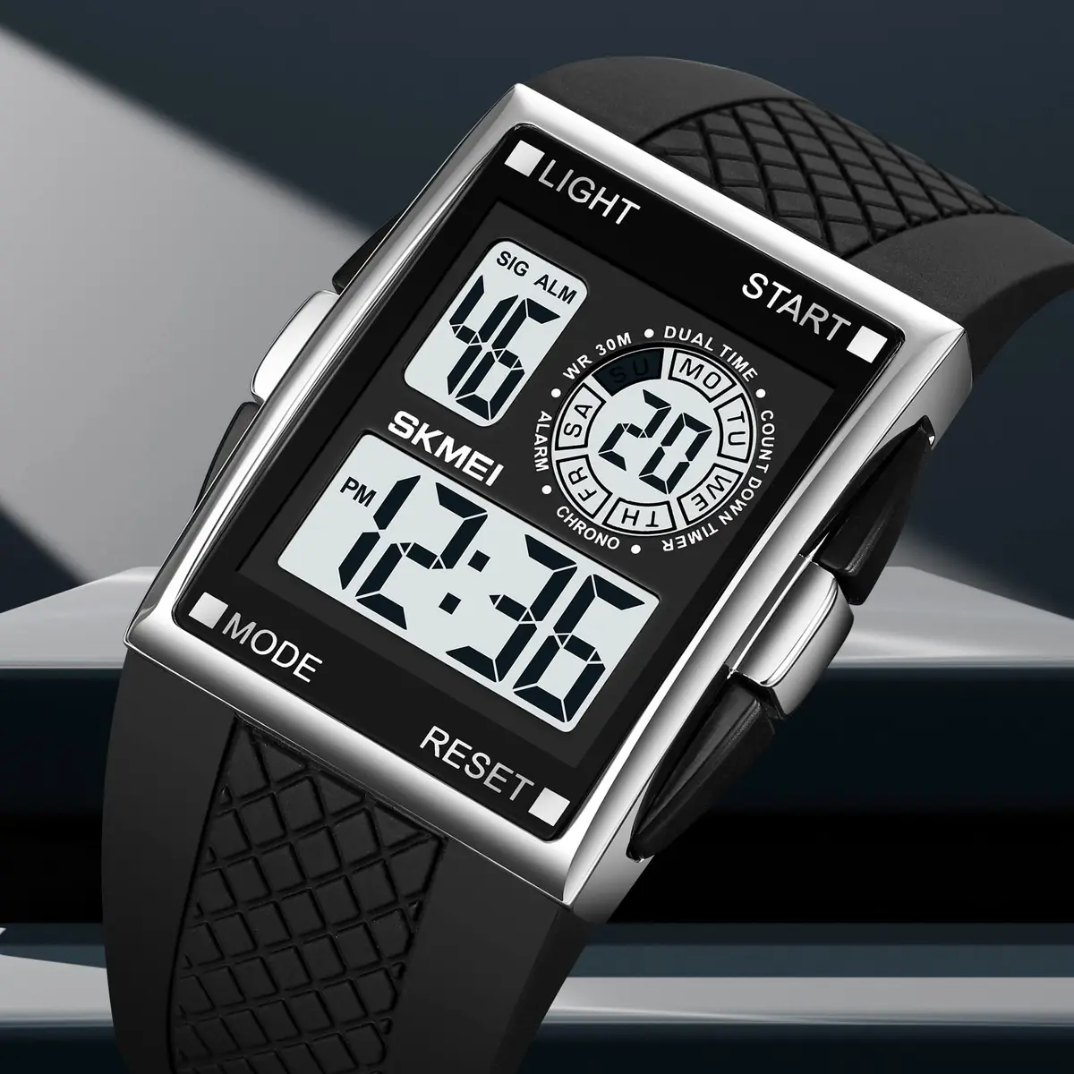 Gosasa Men Digital Military Watch 34mm | Waterproof LED Airplane Design - view 6