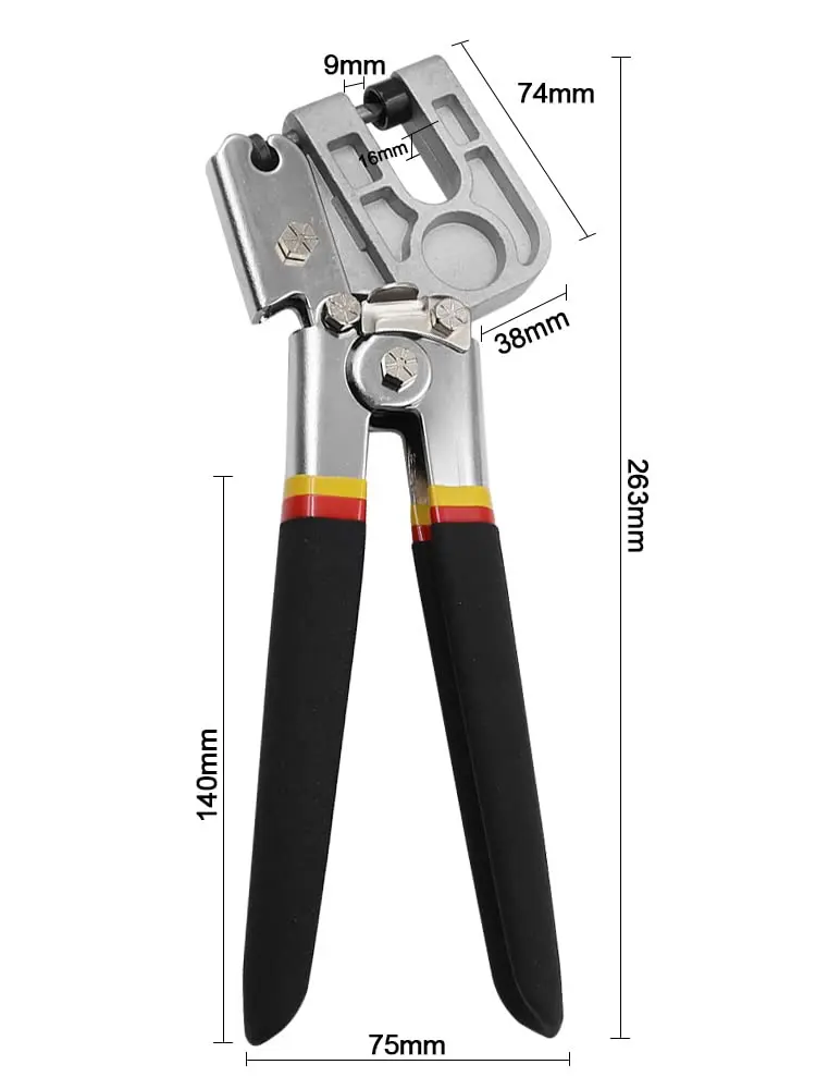 Yuudar 10 Inch High-Carbon Steel Metal Steel Stud Crimper | Heavy-Duty Hand Tool for Framing & Drywall - view 4
