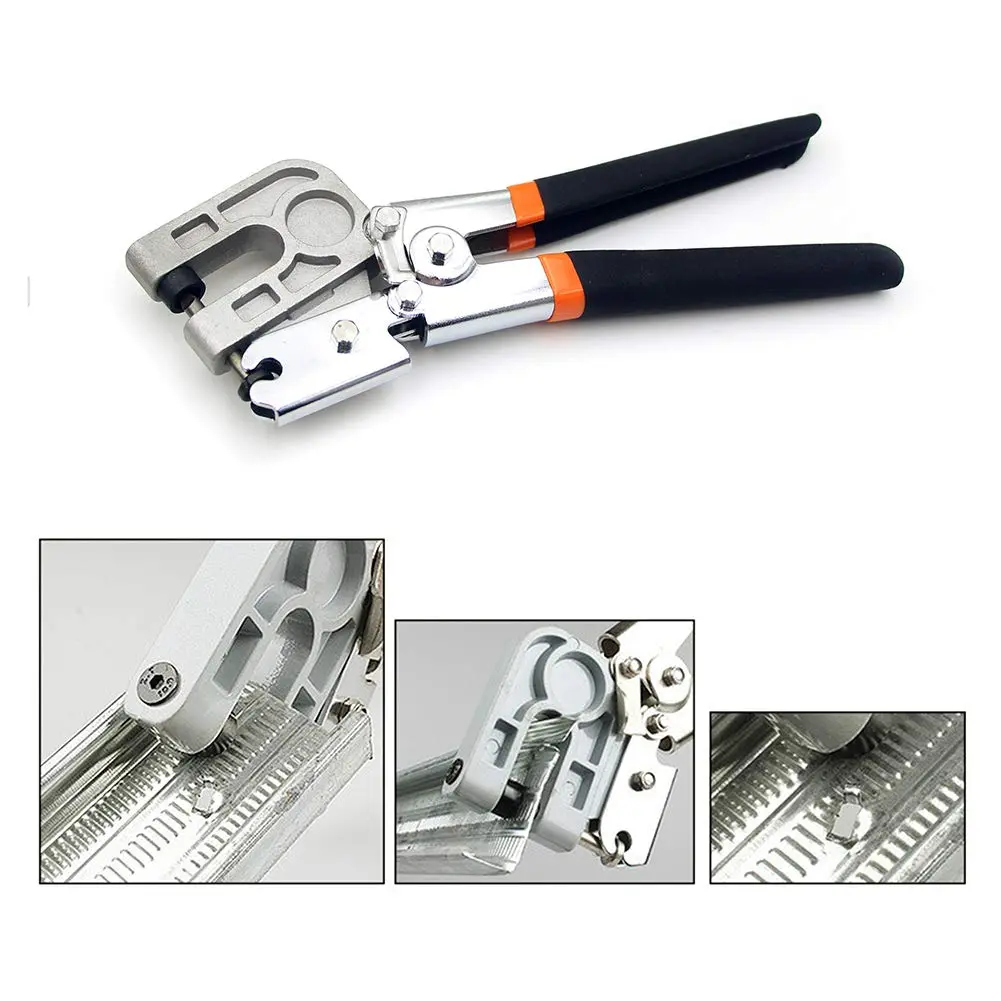 Yuudar 10 Inch High-Carbon Steel Metal Steel Stud Crimper | Heavy-Duty Hand Tool for Framing & Drywall - view 5