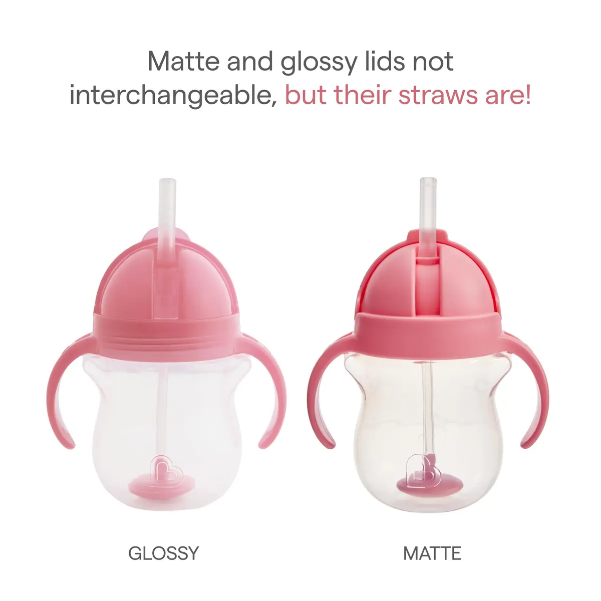 Munchkin Any Angle Sippy Cups, 7 Ounce | Leak-Proof, 2 Pack, Pink/Purple, BPA-Free - view 6