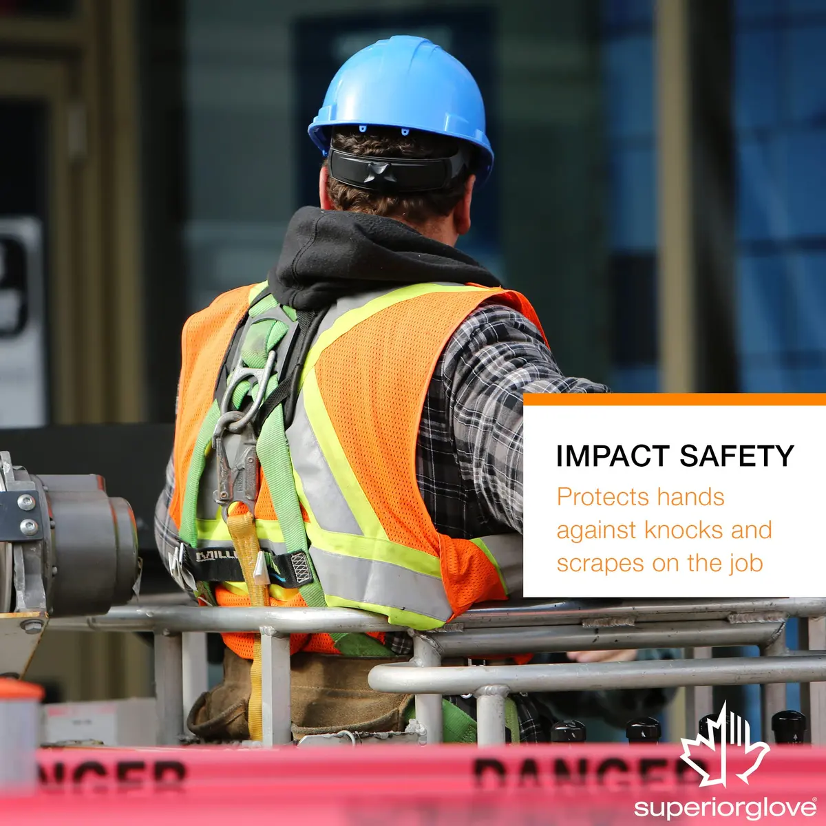 Superior Glove Goatskin Leather Work Gloves Size Small | Impact & Cut Resistant, Vibration Dampening - view 5