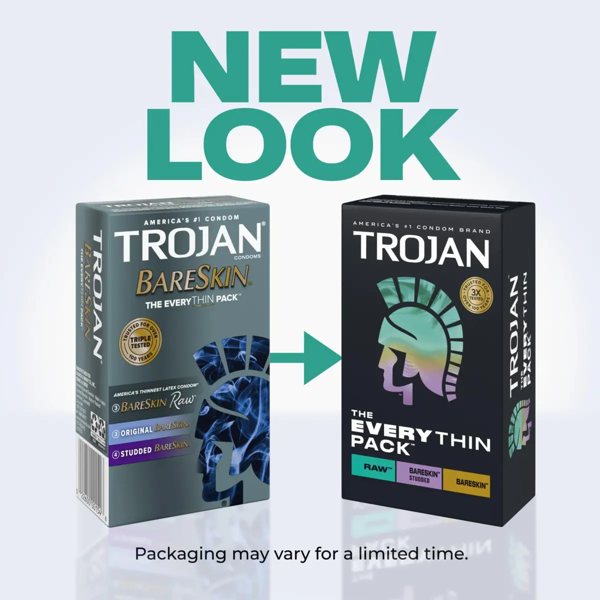 TROJAN Everythin Variety Pack Condoms, 10 Count | Natural Feeling & Trusted Protection - view 2