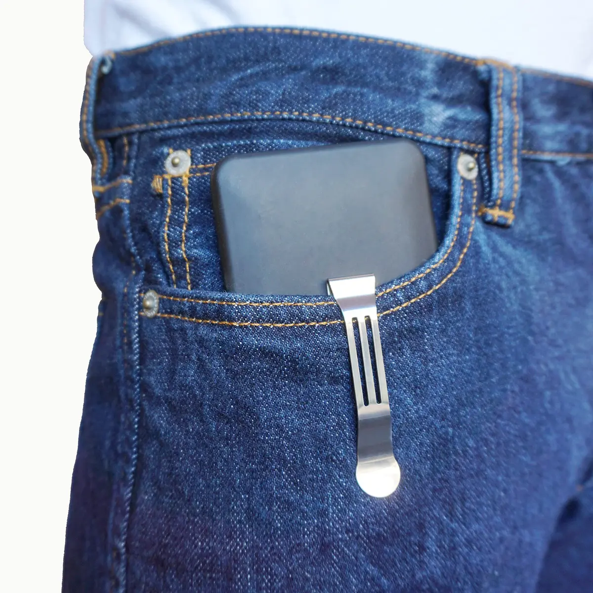 BORING PRODUCT Attachable Pocket Clip Replacement for Smartphones, 1 Pack Silver | Attaches Instantly to Pockets, Belts, Straps - view 8