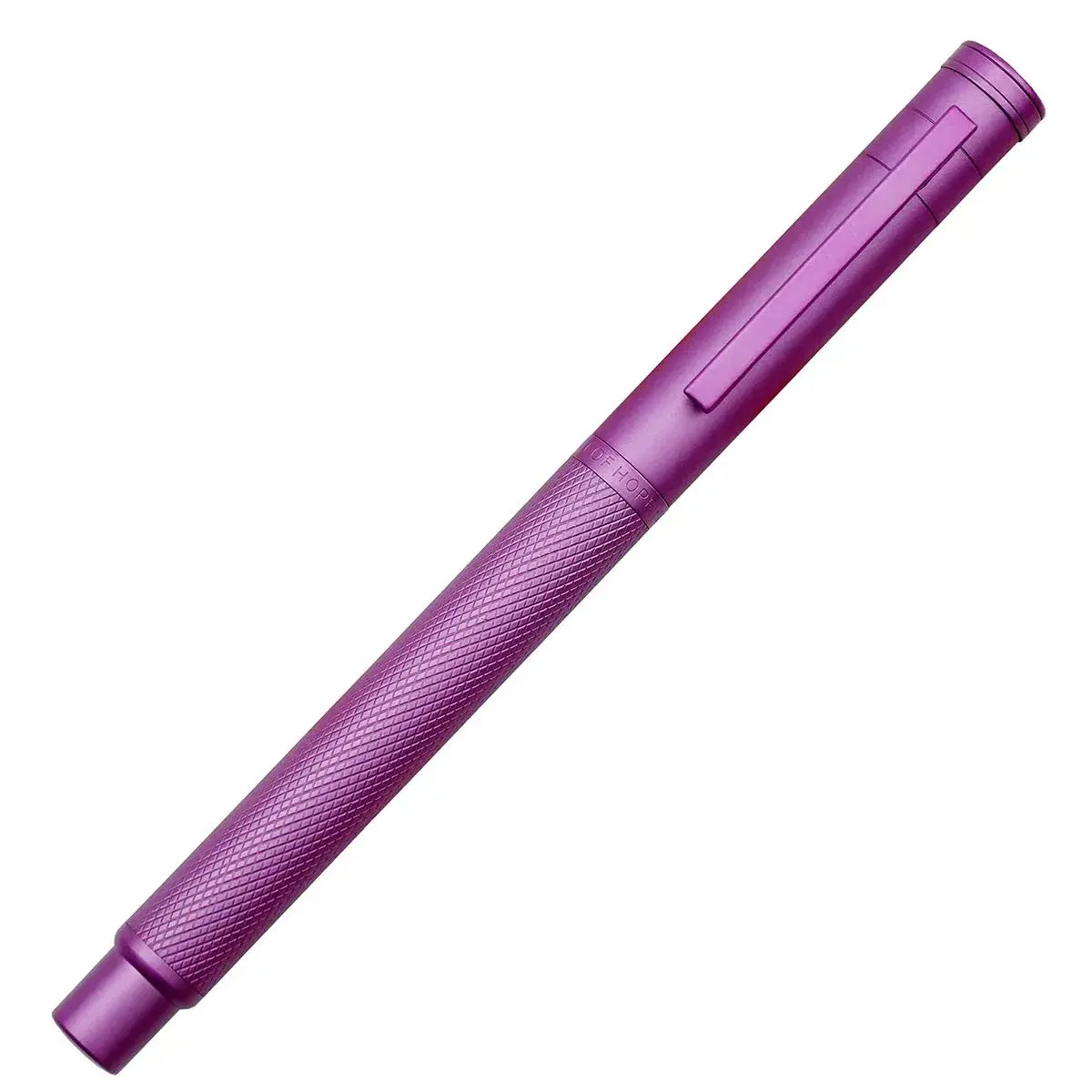 erofa Pink Fountain Pen with Medium Nib and Bamboo Clip, Silver Aluminum Alloy Writing Pen 135mm - view 2