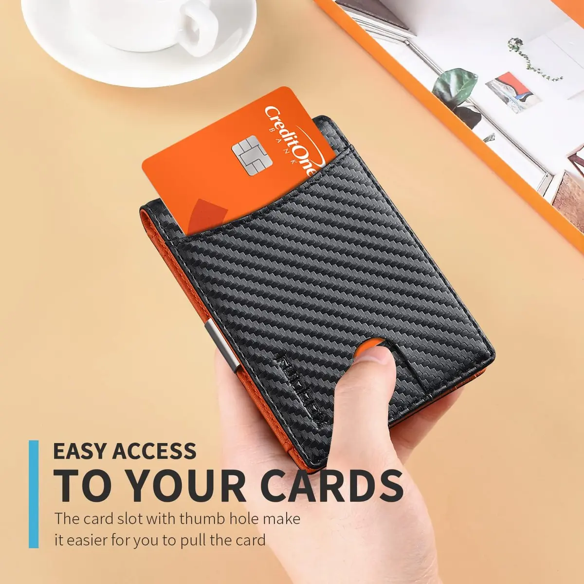 RUNBOX Slim Money Clip Wallets for Men and Teen Boys RFID Blocking 11 Card Holder Small Leather Bifold Gift Box - view 4