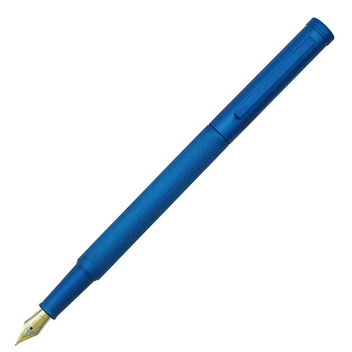 erofa Sky Blue M Nib Fountain Pen with Bamboo Clip, Silver Aluminum Alloy Writing Pen 135mm - view 2