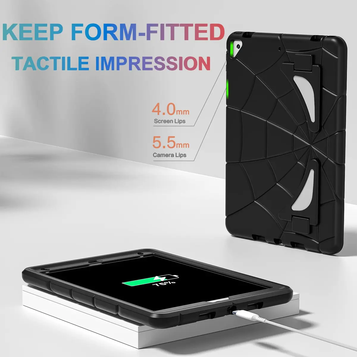 Nitupai iPad 10.2 Inch Case for 9th/8th/7th Gen | Rugged Shockproof Cover with Kickstand - view 5