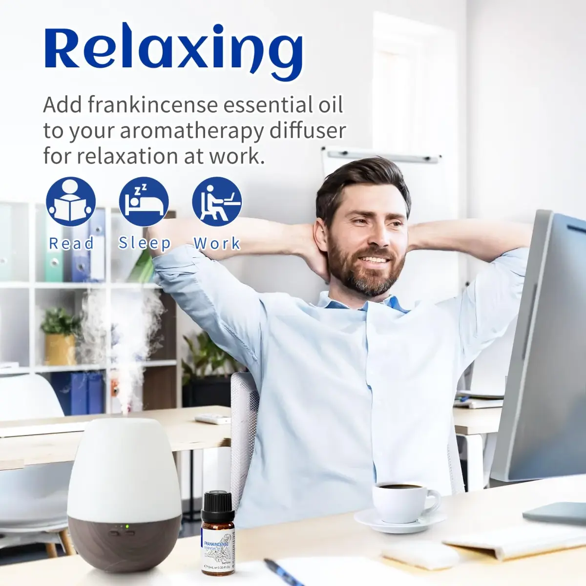 HIQILI Frankincense Essential Oil 10ml | Pure Aroma for Relaxation & Skin Care - view 4