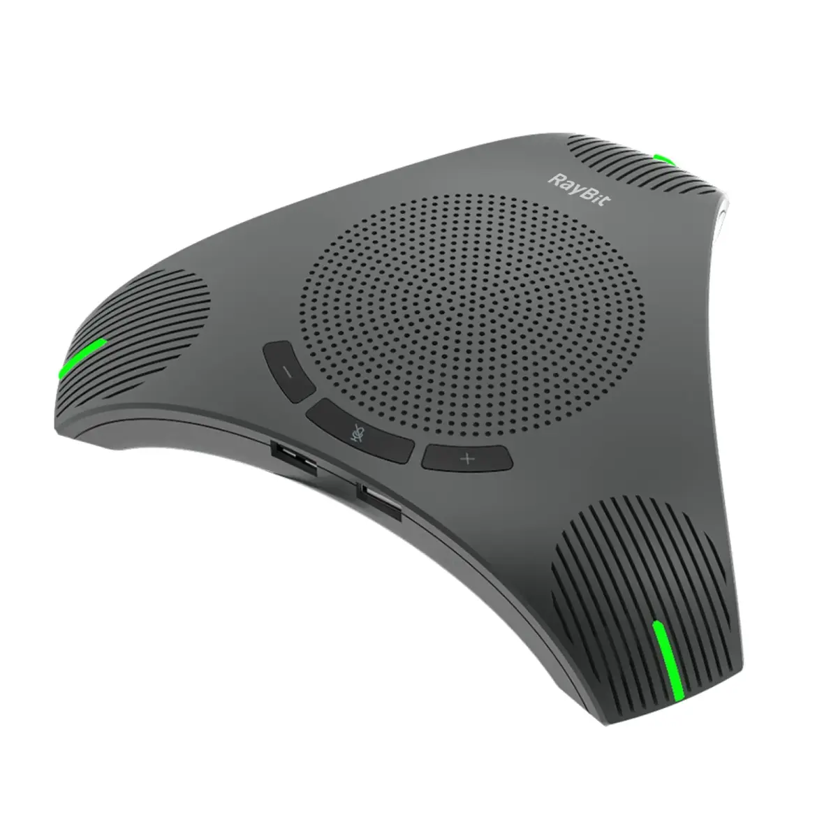 RayBit USB Speakerphone with Dual Hub, Omnidirectional Microphone & Speaker 310g (0.68 lb) | Conference Room Audio for 8-10 People - main product image