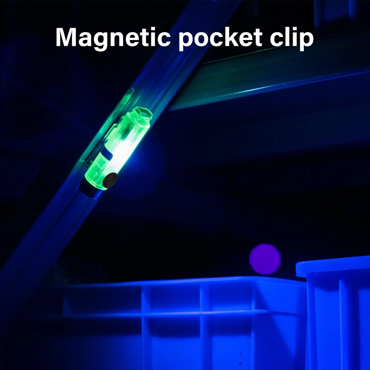 RovyVon Aurora A5 Mini Rechargeable Keychain Flashlight 650 Lumens | Glow-in-Dark Housing & USB-C Fast Charge - view 8