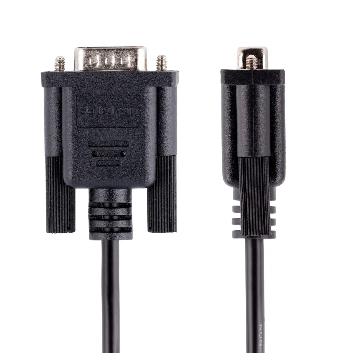 StarTech 3m RS232 Serial Null Modem Cable, Black | 9FMNM-3M-RS232-CABLE | 3 Meter Length - view 2