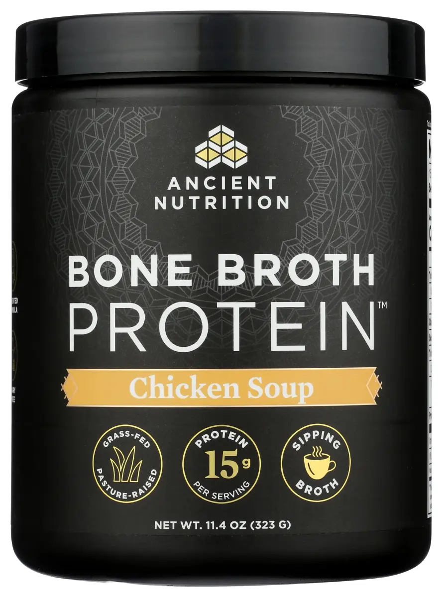 Ancient Nutrition Chicken Soup Bone Broth Protein Powder - 20 Servings - view 4