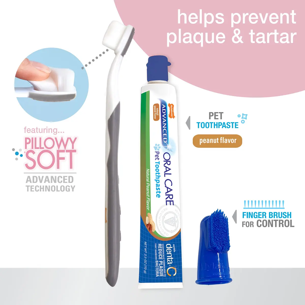 Nylabone Puppy Dental Kit with Soft-Bristle Toothbrush & Peanut Butter Paste | Veterinarian-Recommended - view 5