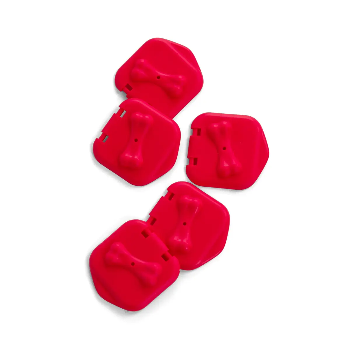 Outward Hound Nina Ottosson Extra Doors for Dog Brick Interactive Dog Puzzle - 5 Pack, Red | Replacement Parts for Dog Enrichment Toys - main product image