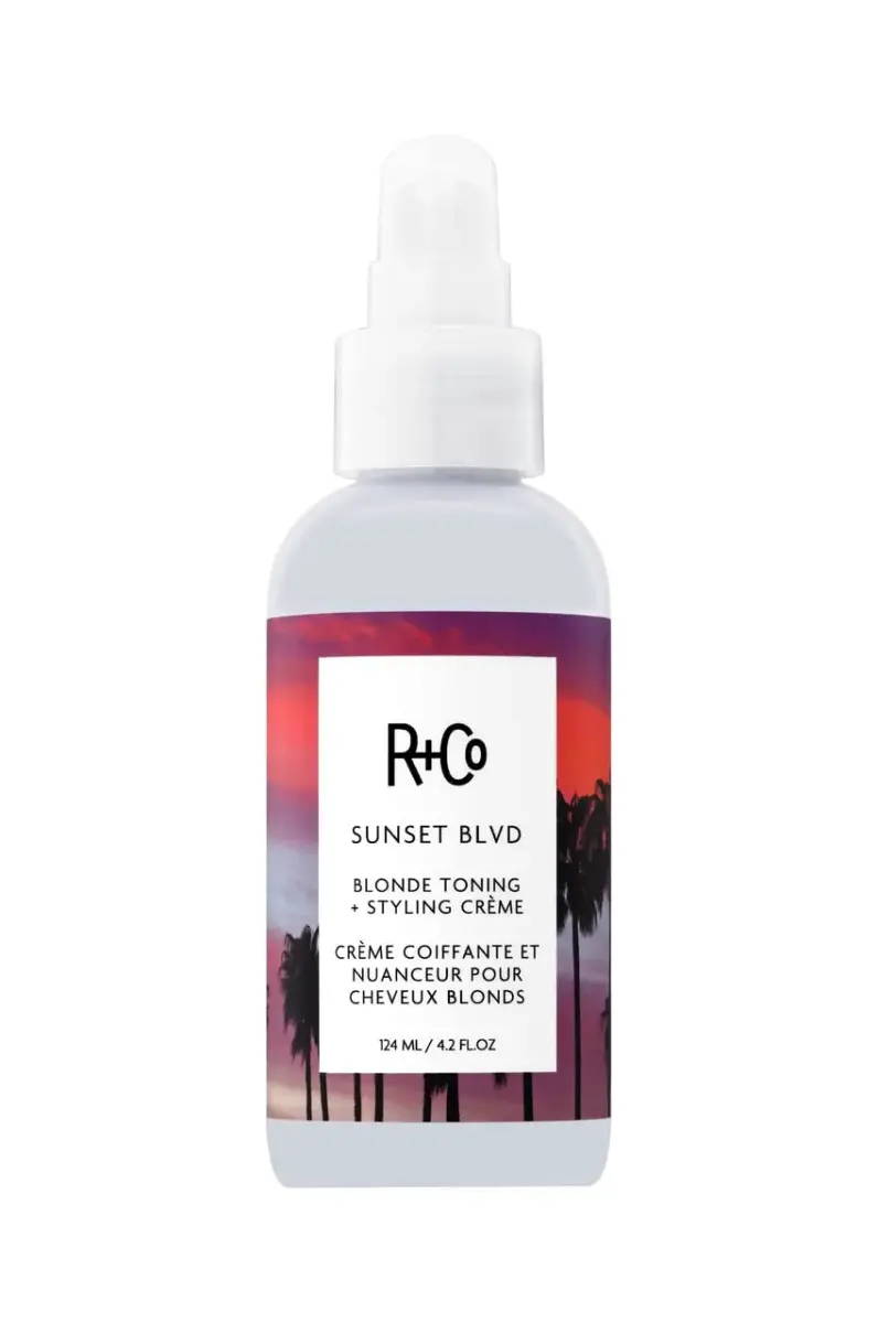 R+Co SUNSET BLVD Blonde Toning Styling Crème 124ml (4.2 Oz) | Tones Brassiness & Smooths Damaged Hair - main product image