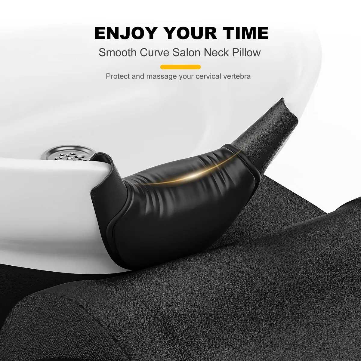 AISEELY Salon Shampoo Bowl Neck Rest Cushion with Silicone Gel Pad & Soft Foam Interior | Ergonomic Comfort for Hair Washing - view 7