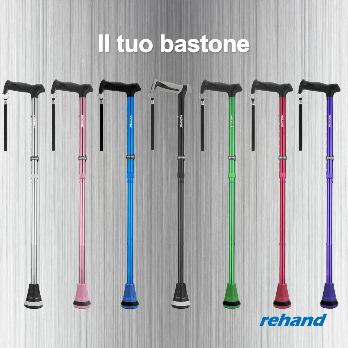 rehand Walking Cane - Foldable, Adjustable, Collapsible | Heavy Duty All Terrain Tip for Seniors & Adults - view 9