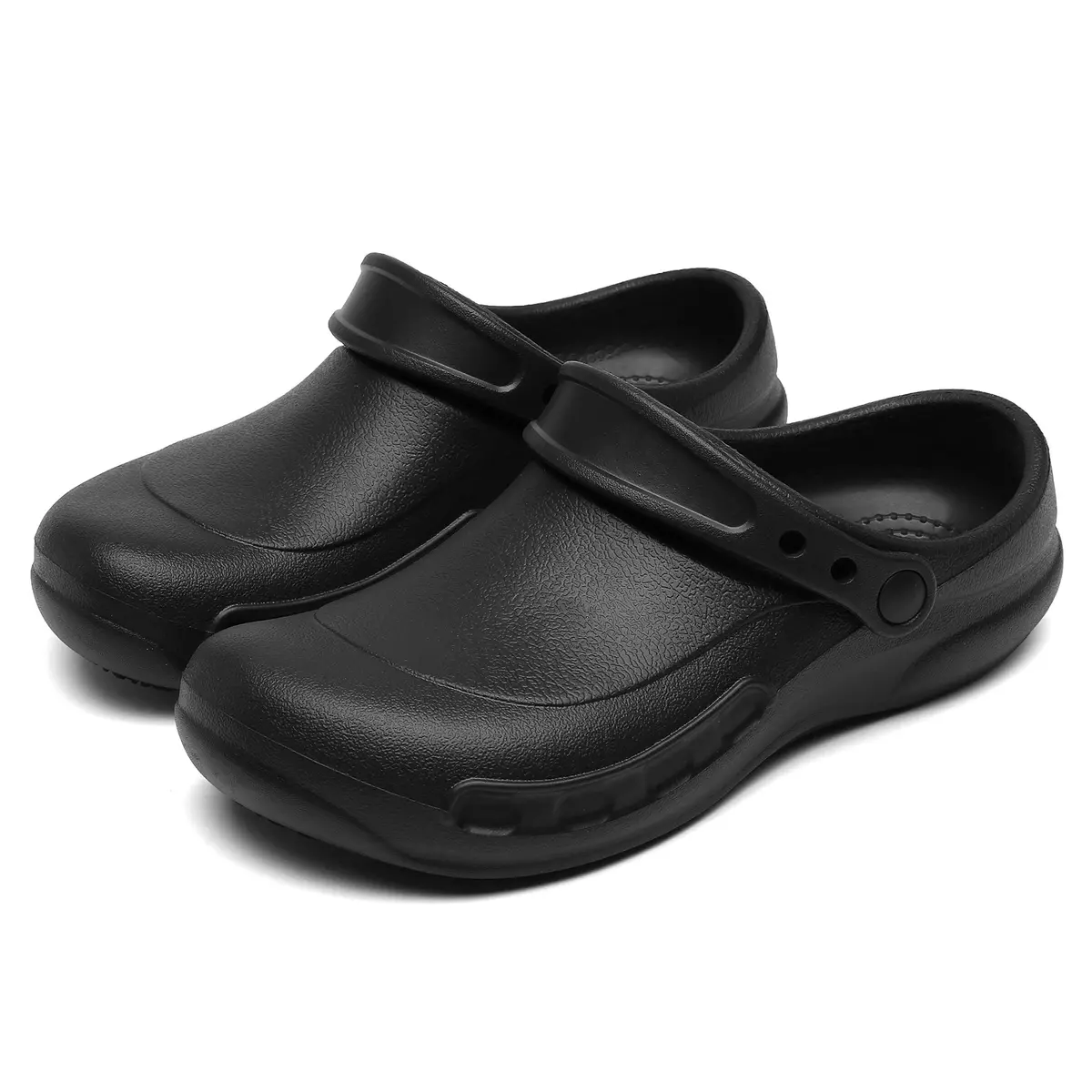 ZEENXIUYA Unisex Non-Slip Kitchen Clogs Black Size 7 Women/9 Men | Waterproof Work Shoes - main product image