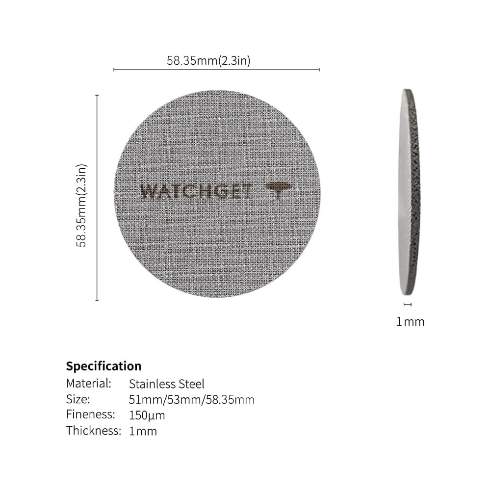 watchget 58.35mm Espresso Puck Screen 1mm Thickness | Improves Espresso Extraction & Keeps Brew Head Clean - view 2