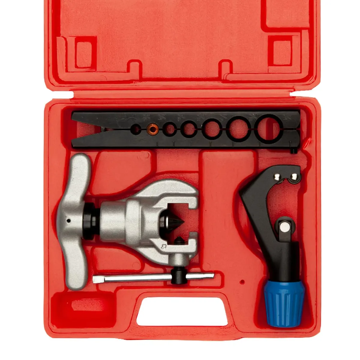Wostore Eccentric Flaring Kit, 7 Dies 3/16-3/4" 45° Heavy Duty HVAC | Precise Flare Tool for Copper & Steel - main product image