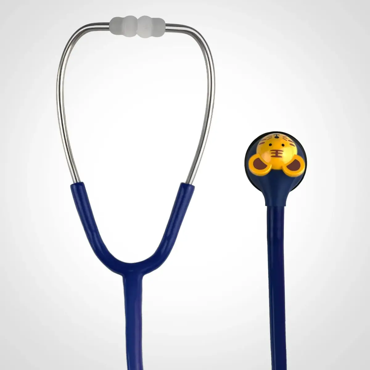 SCIAN Working Stethoscope with 5 Interchangeable Cartoon Heads, Professional Quality for Doctors & Nurses, Dark Blue | Dual-Head Acoustic Auscultation - view 6