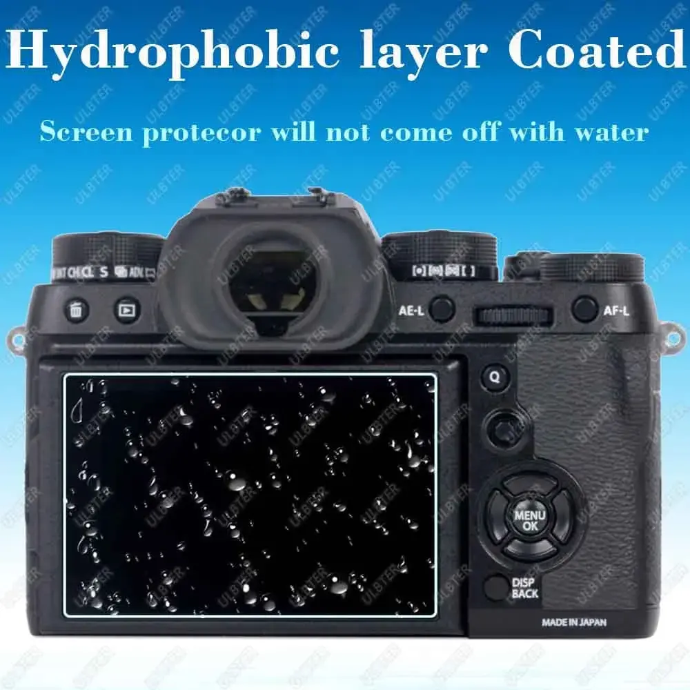 ULBTER Tempered Glass Screen Protector for Fujifilm X-H2S X-H2 Camera LCD + PET Top Screen (2+2 Pack, 9H Hardness) - view 6