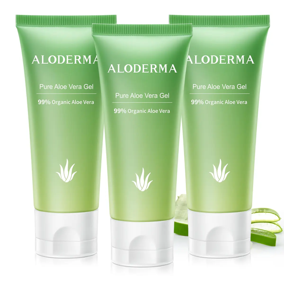 Aloderma Organic Aloe Vera Gel for Face & Body 342ml (12 fl oz) | Pure Hydration for All Skin Types - main product image