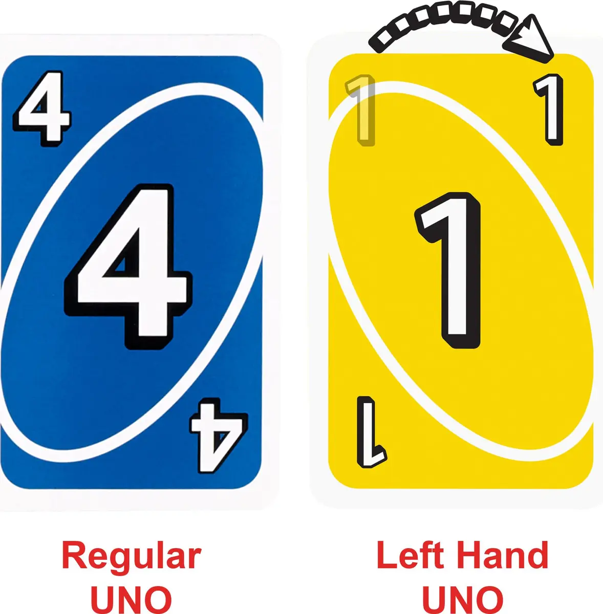 Mattel Games UNO Left Hand Tin Card Game for Family Night with Cards Specially Designed for Left-Handed Players (112 Cards) - view 3