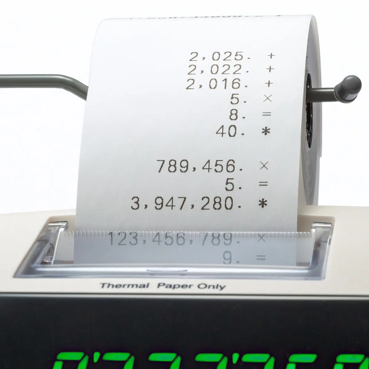 Victor 1226 Thermal Printing Calculator, 12-Digit LED Display, 8.0 LPS Printing Speed, Off-White | 220V Compatible - view 3