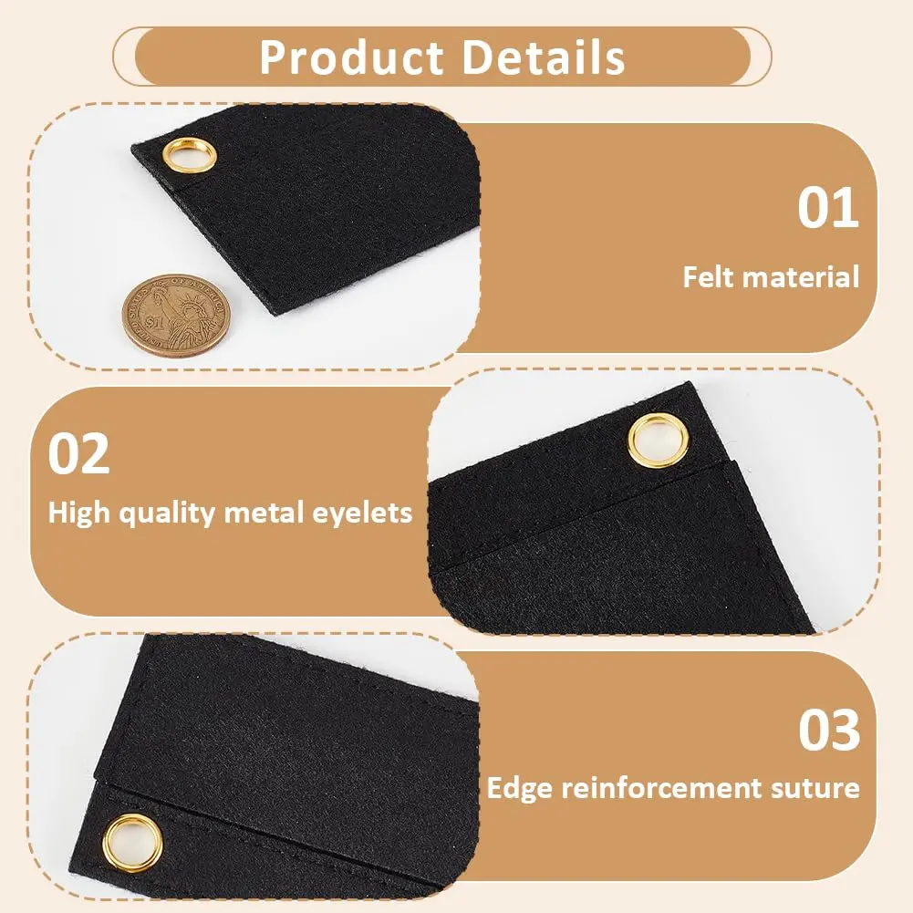 WADORN Felt Purse Organizer Insert 3 Sizes | Convert Wallets to Clutch & Crossbody - view 3