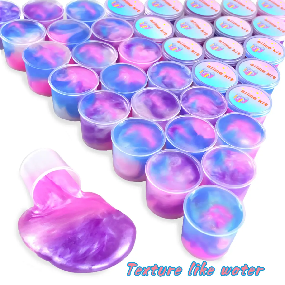 HOOLYUK Unicorn Slime Kit 36 Pack | Non-Sticky & Stretchy Galaxy Slime for Kids - view 3
