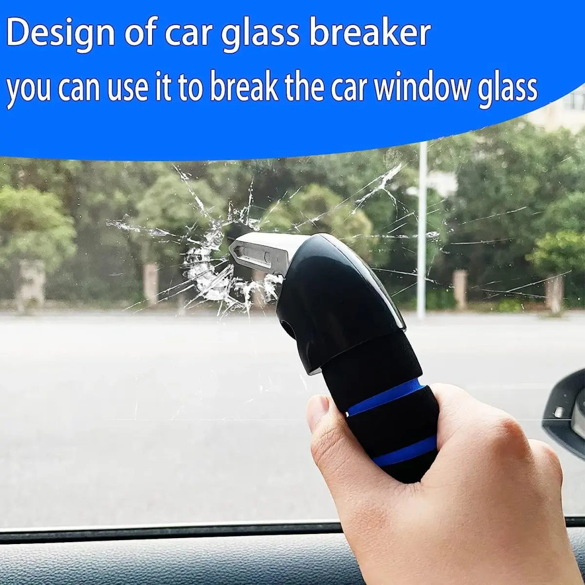 KOUNATSURI Blue Car Door Assist Handle | Supports 181 kg (400 lbs) for Easier Entry - view 5
