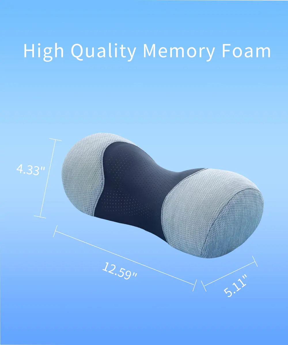 Bespilow Small Neck Roll Pillow for Sleeping | Pain Relief Cervical Memory Foam Support - view 7
