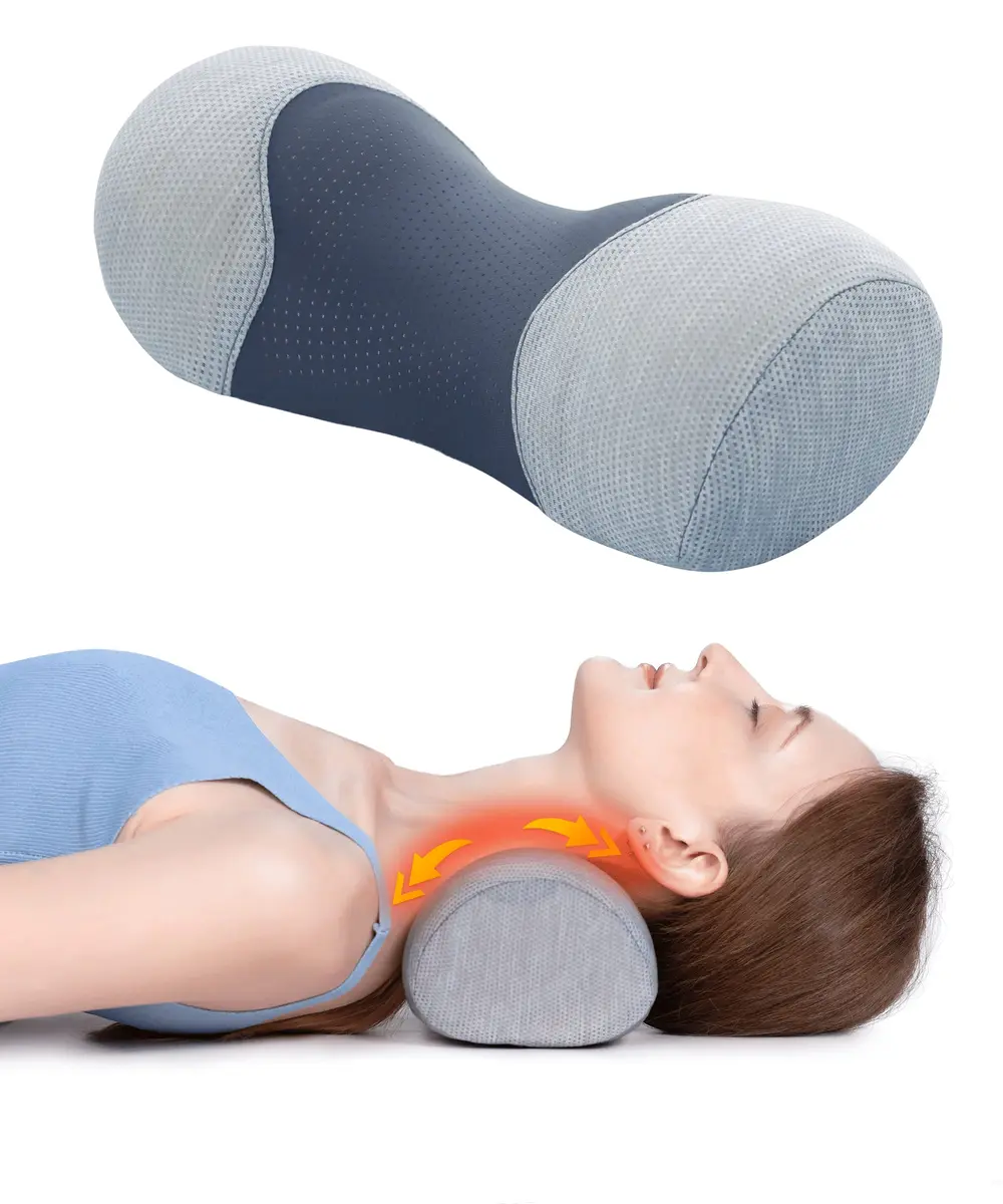 Bespilow Small Neck Roll Pillow for Sleeping | Pain Relief Cervical Memory Foam Support - view 9