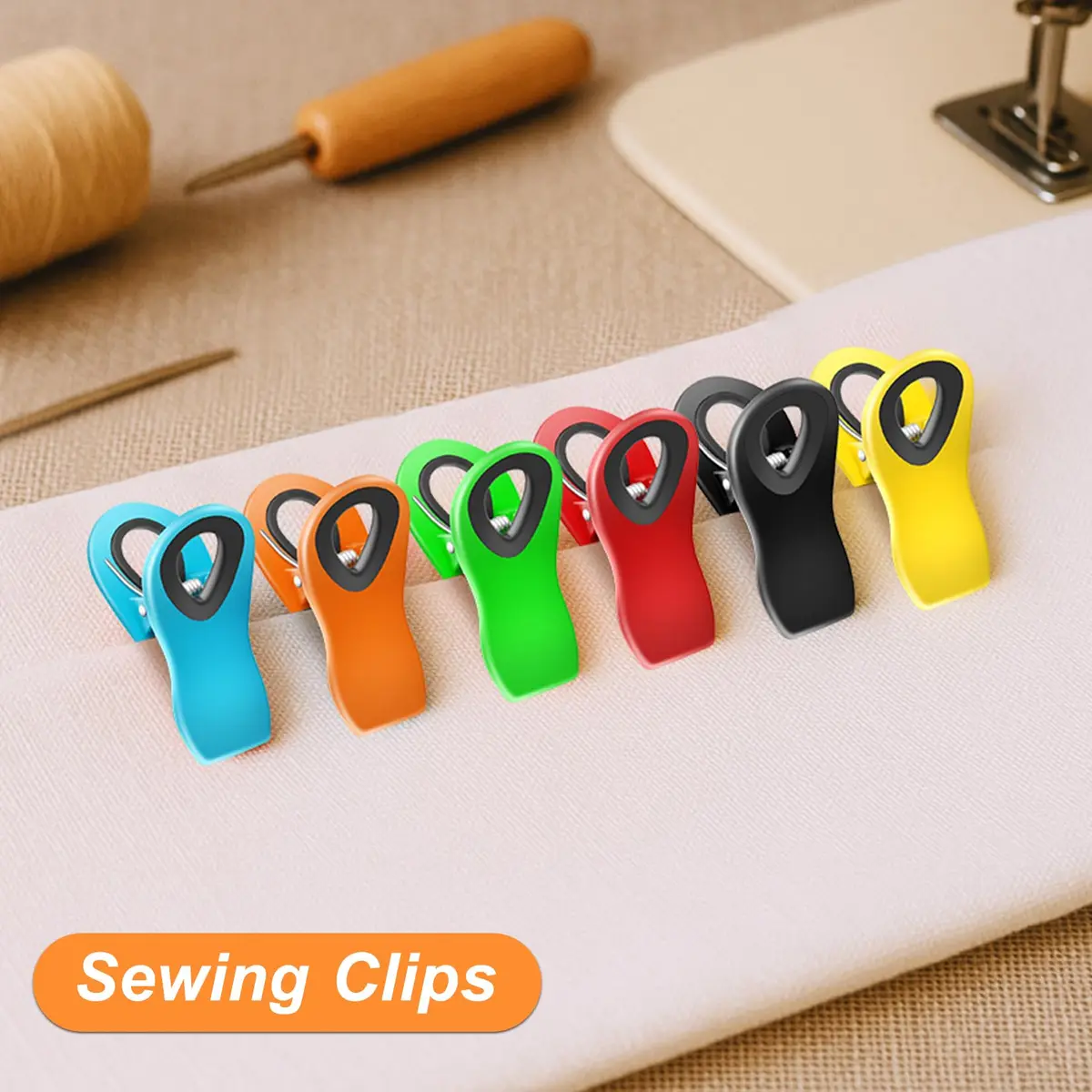 Jetmore 12 Pack Chip Clips Bag Clips with Magnet, Food Storage Clips | Strong Spring Grip - view 7