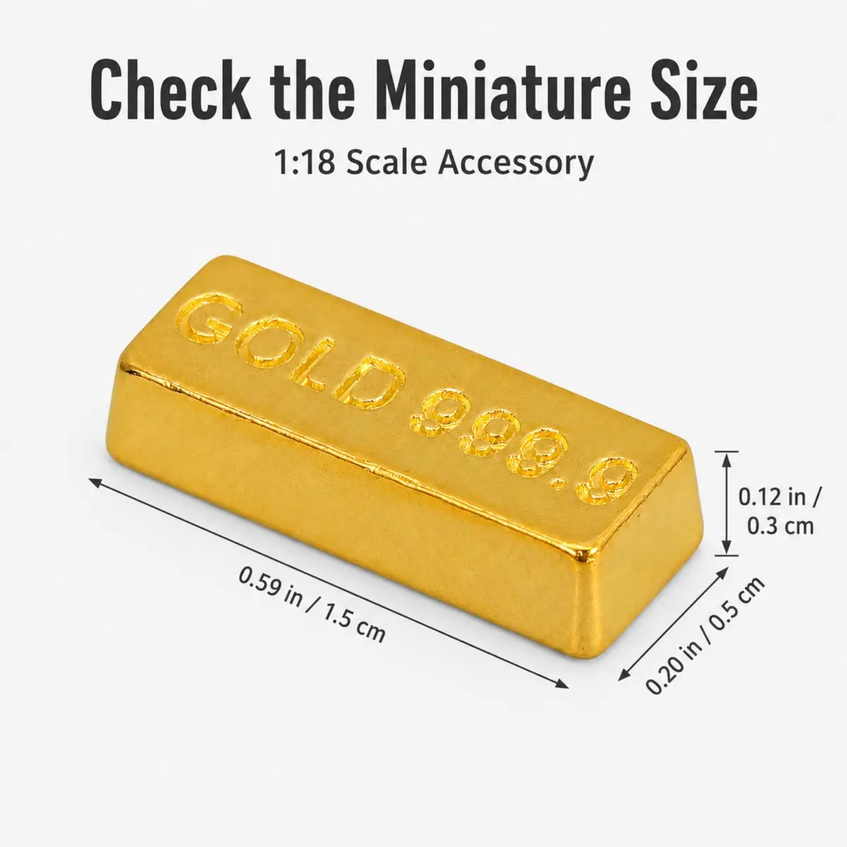 jojofuny Miniature Toy Furnishing 30 pcs | Gold Mini Model for Dollhouses, Kids & Collectors - view 5